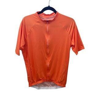 Freestyle Cycling Orange Cycling Jersey. Full Zip. Size M. Elastic Waist.